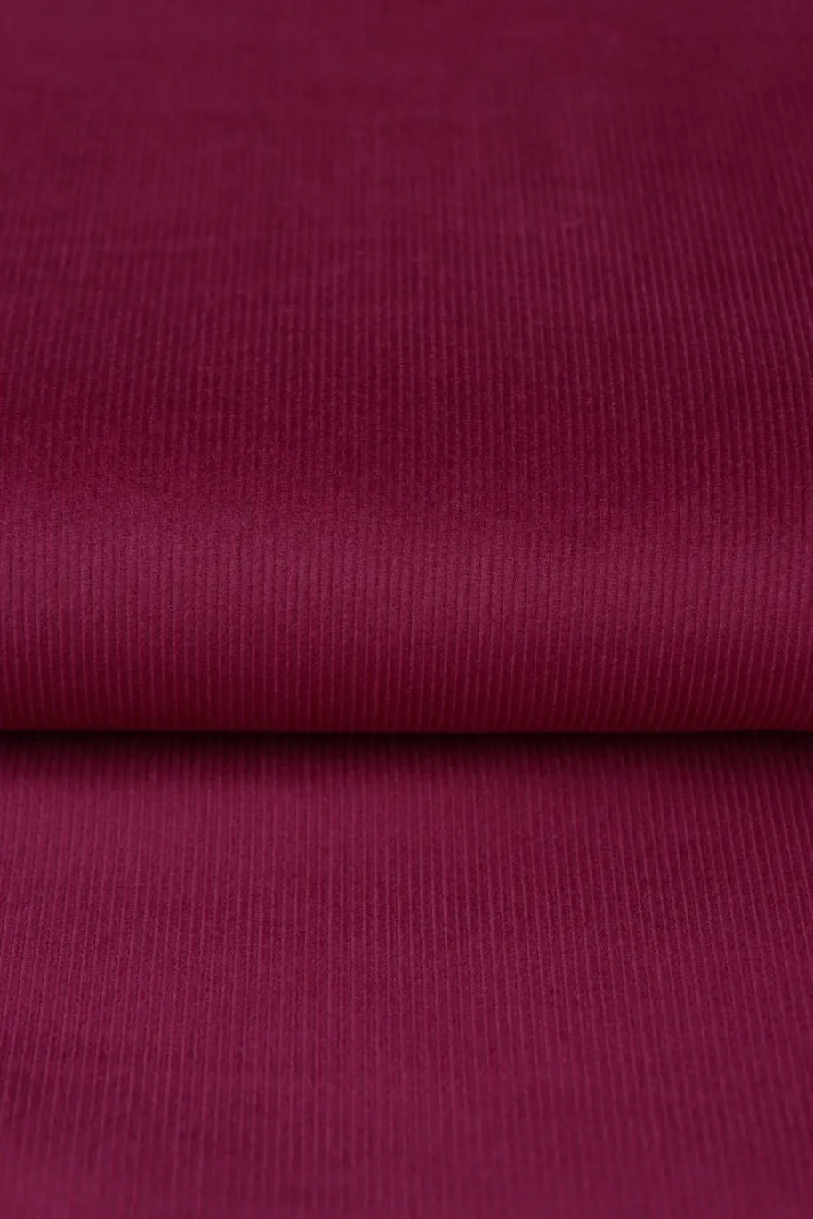 1YD PRECUT; Merlot 14 Wale Cotton Corduroy | Robert Kaufman