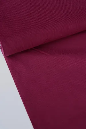1YD PRECUT; Merlot 14 Wale Cotton Corduroy | Robert Kaufman