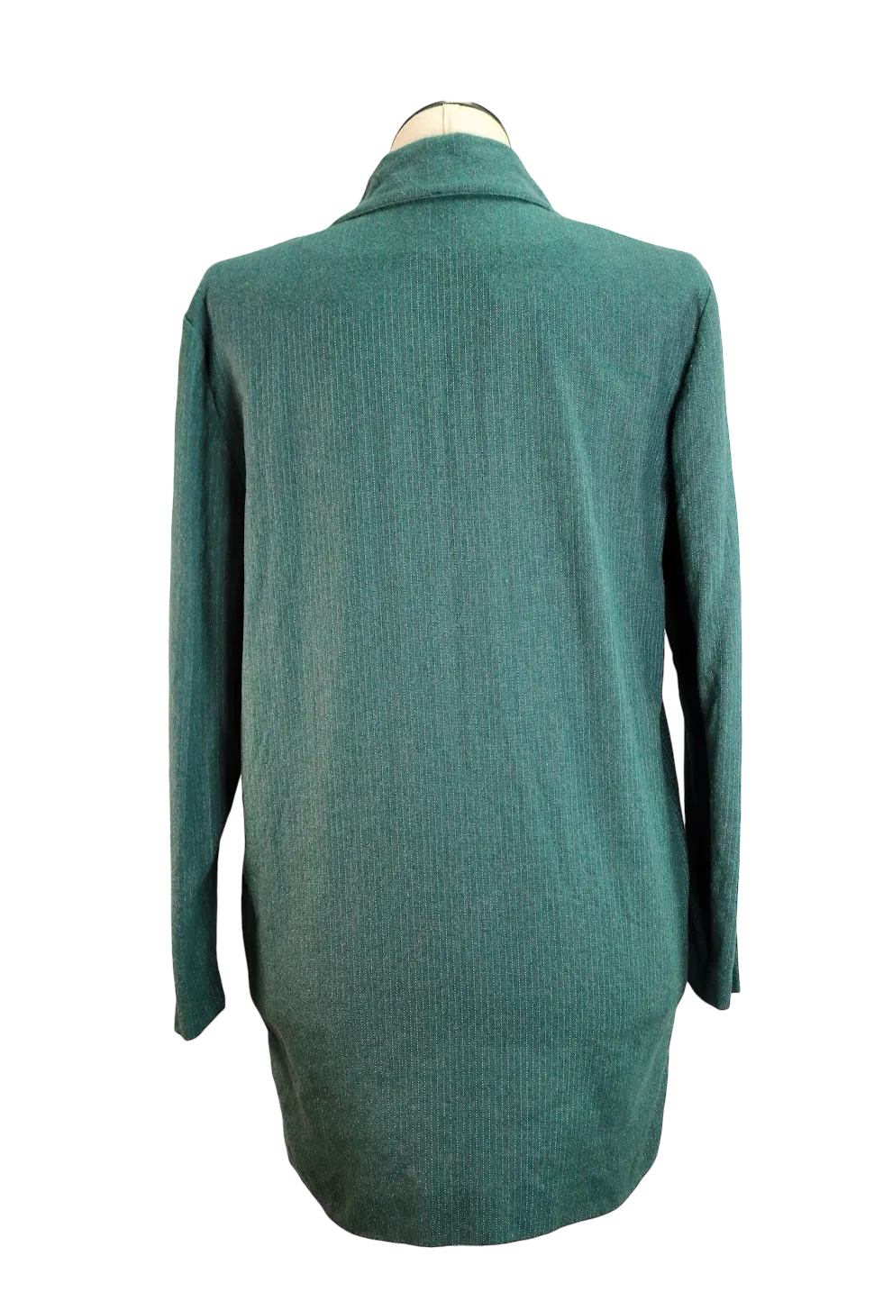 80s Handmade Teal Pinstripe Blazer      M/L