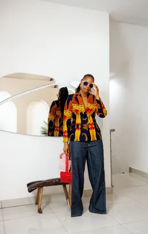 ABIBA AFRICAN PRINT BLAZER