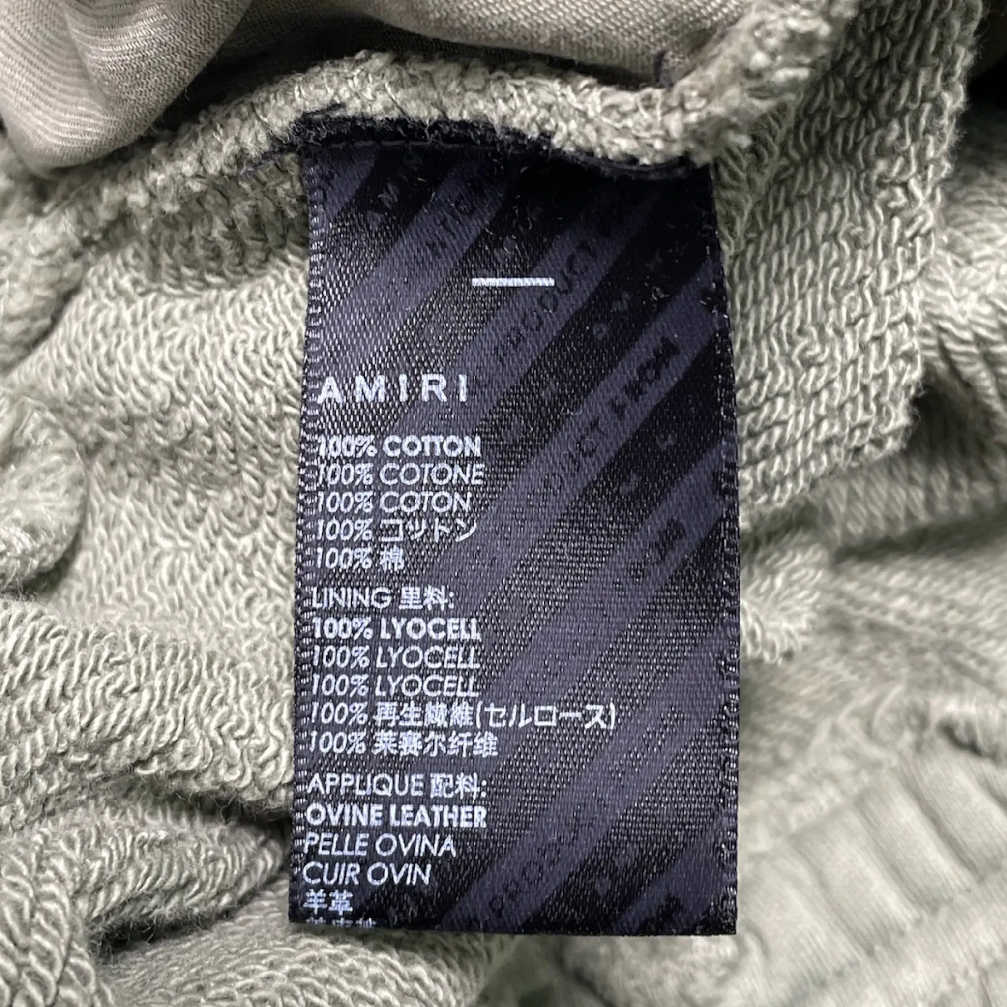 Amiri x Chemist Leather Star Sweatpants Green