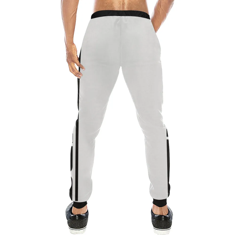 BLACC BORDER WHT Men's All Over Print Sweatpants