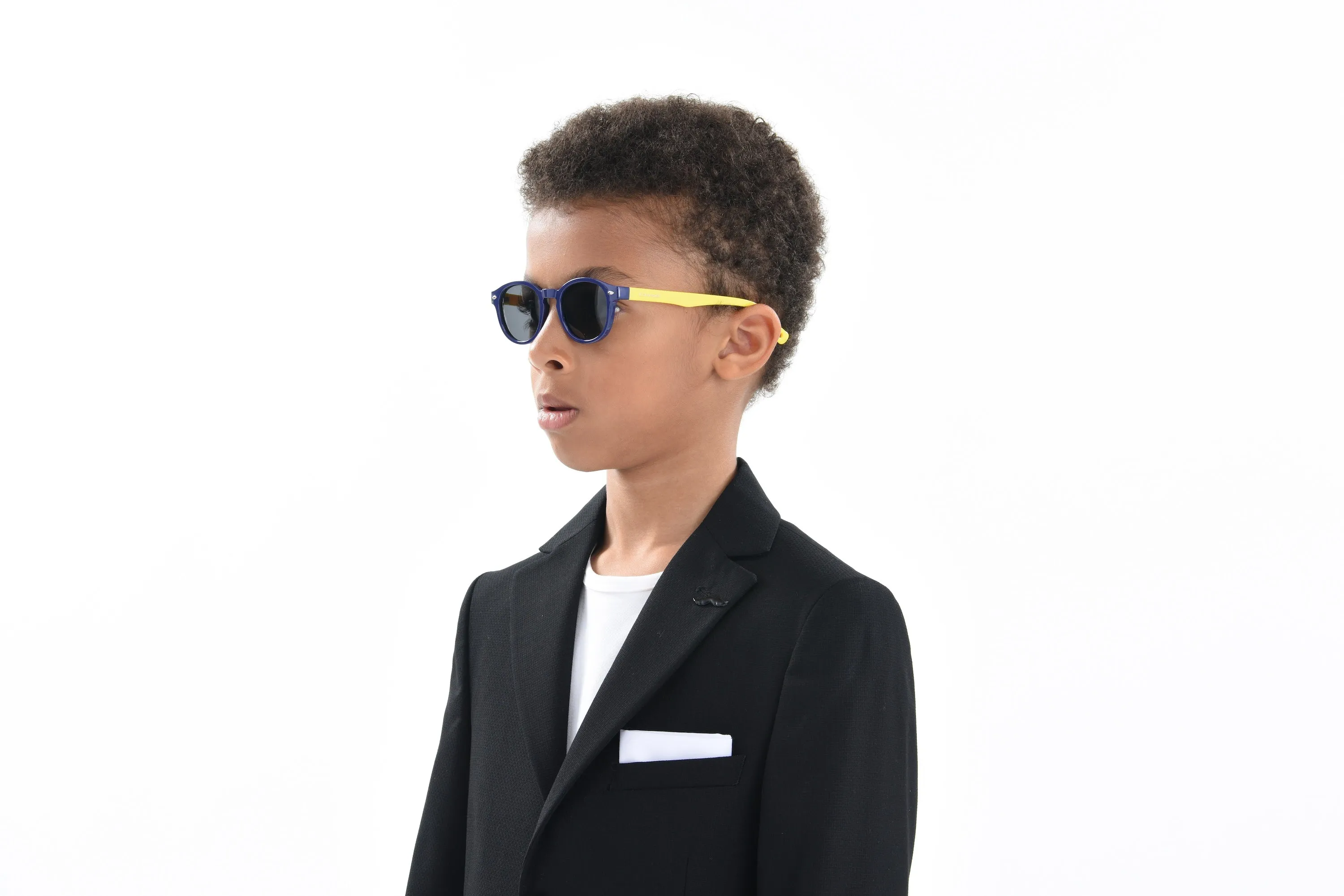 Black Twill Peak Lapel Blazer