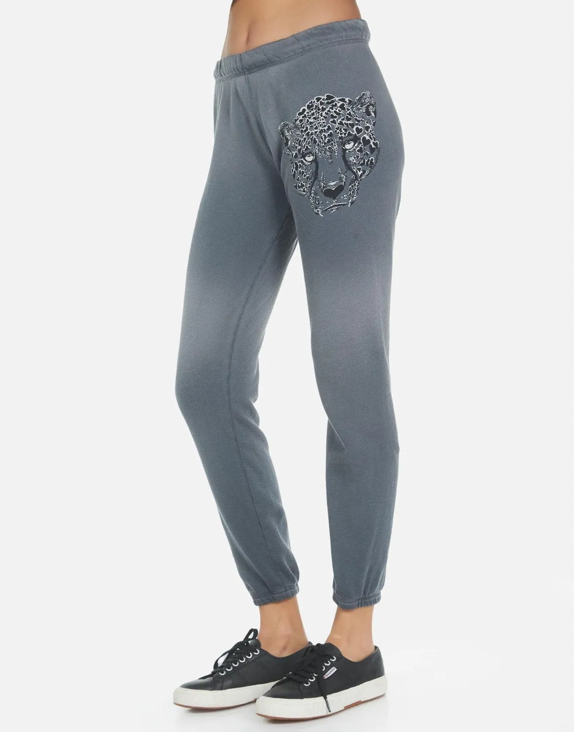 Brynn Heart Leopard Sweatpants