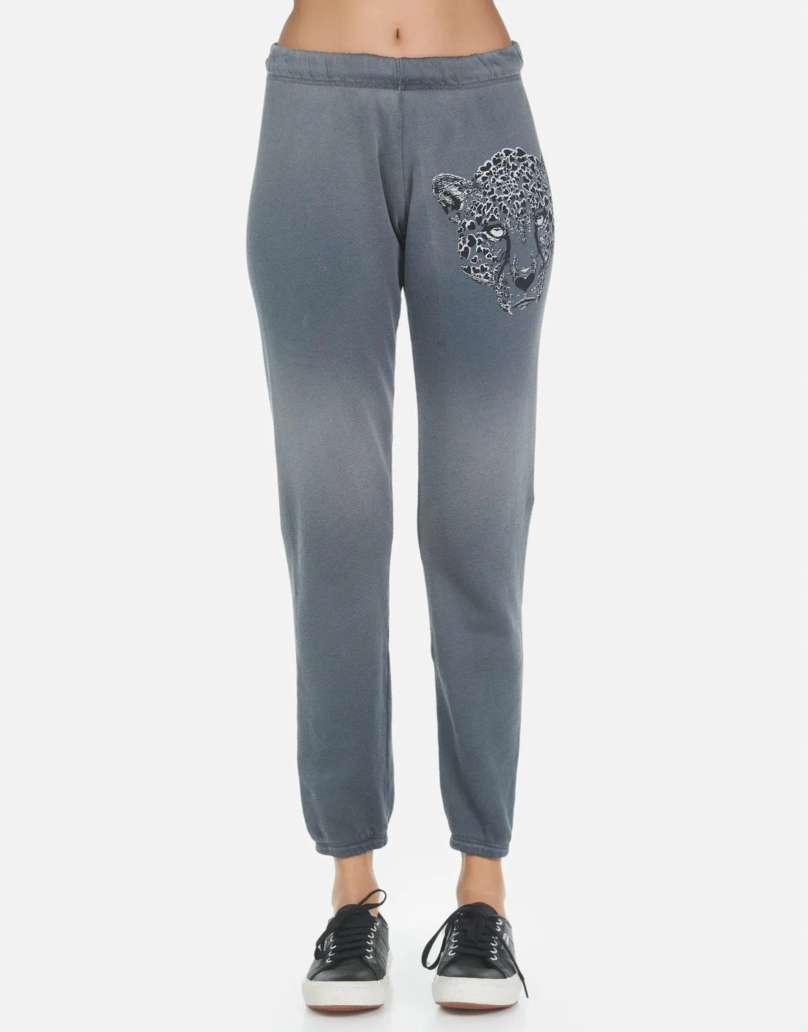 Brynn Heart Leopard Sweatpants