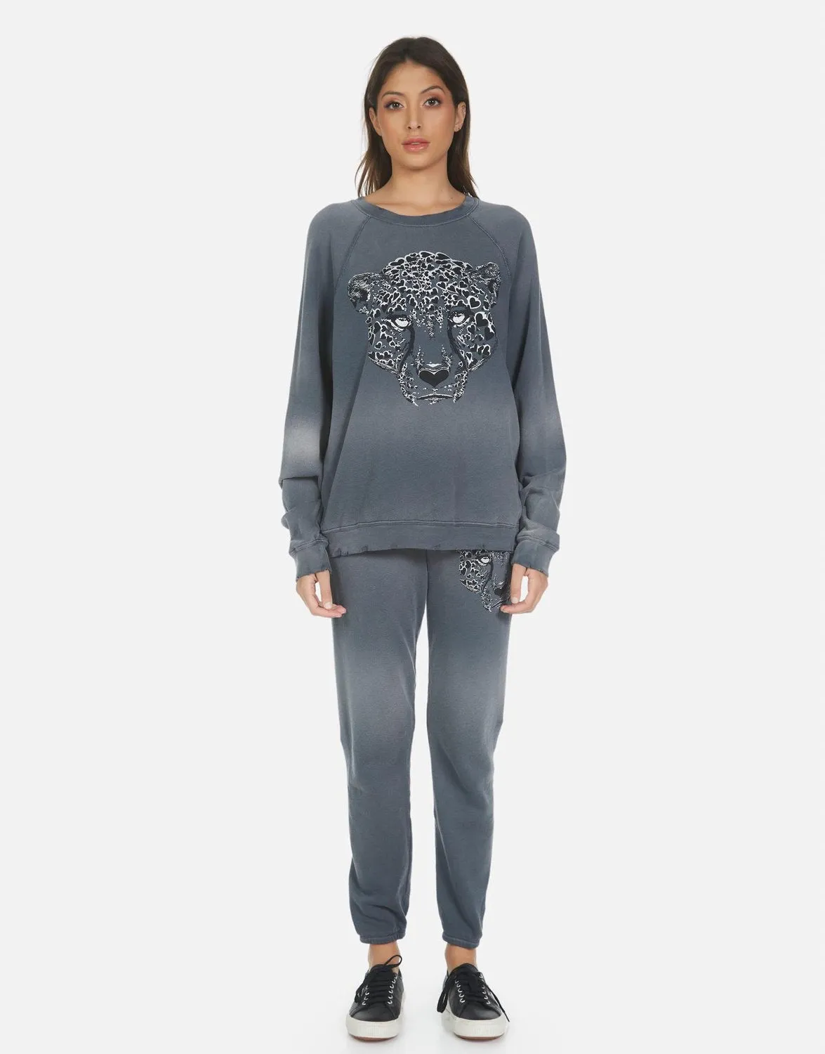 Brynn Heart Leopard Sweatpants