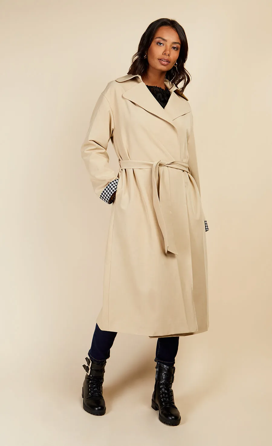Camel Trench Coat by Vogue Williams