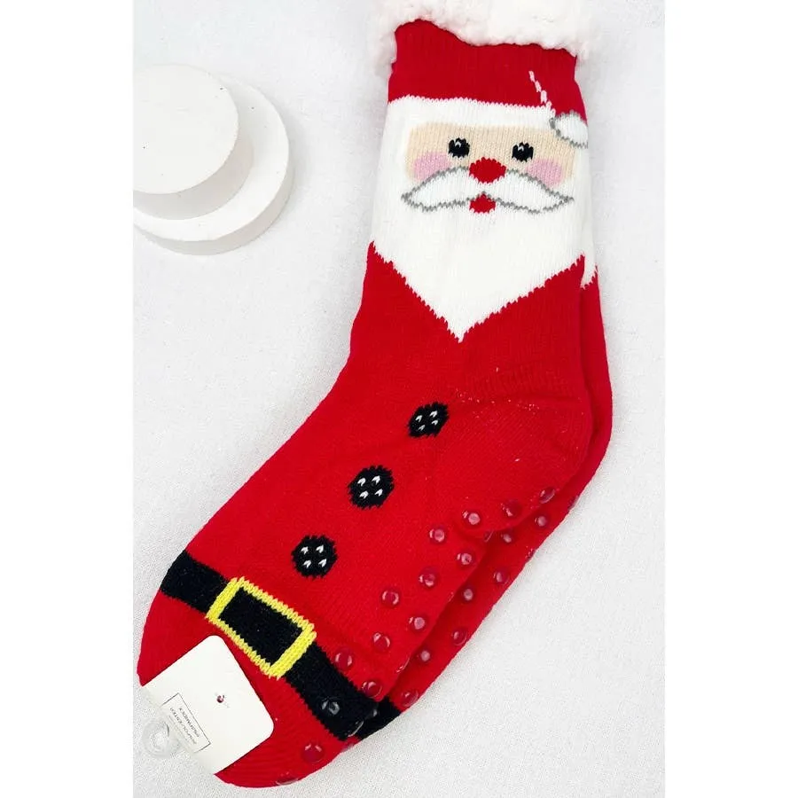 Christmas Winter Fleece Non Slip Socks