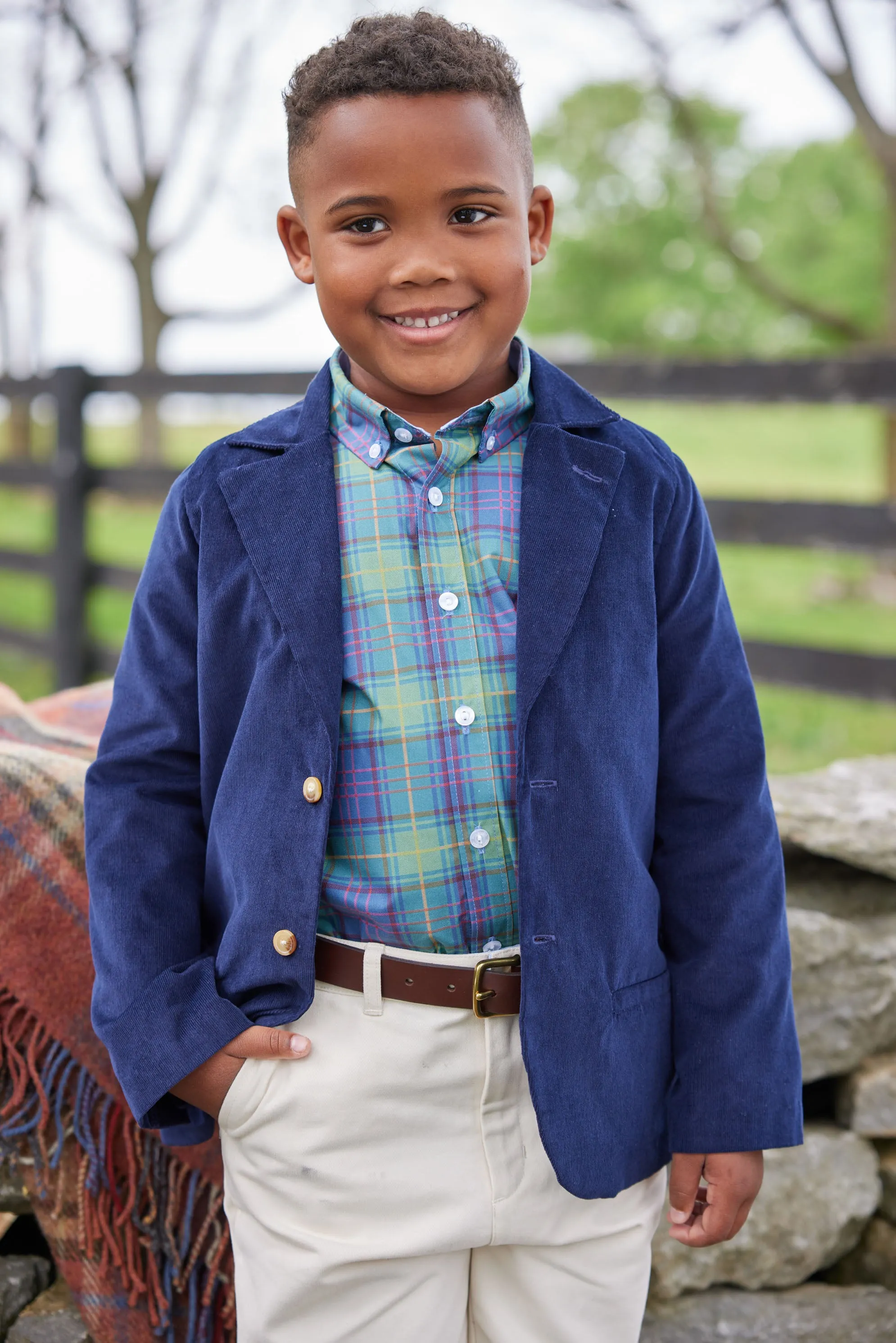 Classic Blazer - Navy Corduroy