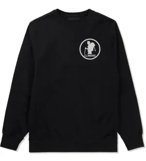 Climbing Hiker Chest Mens Crewneck Sweatshirt