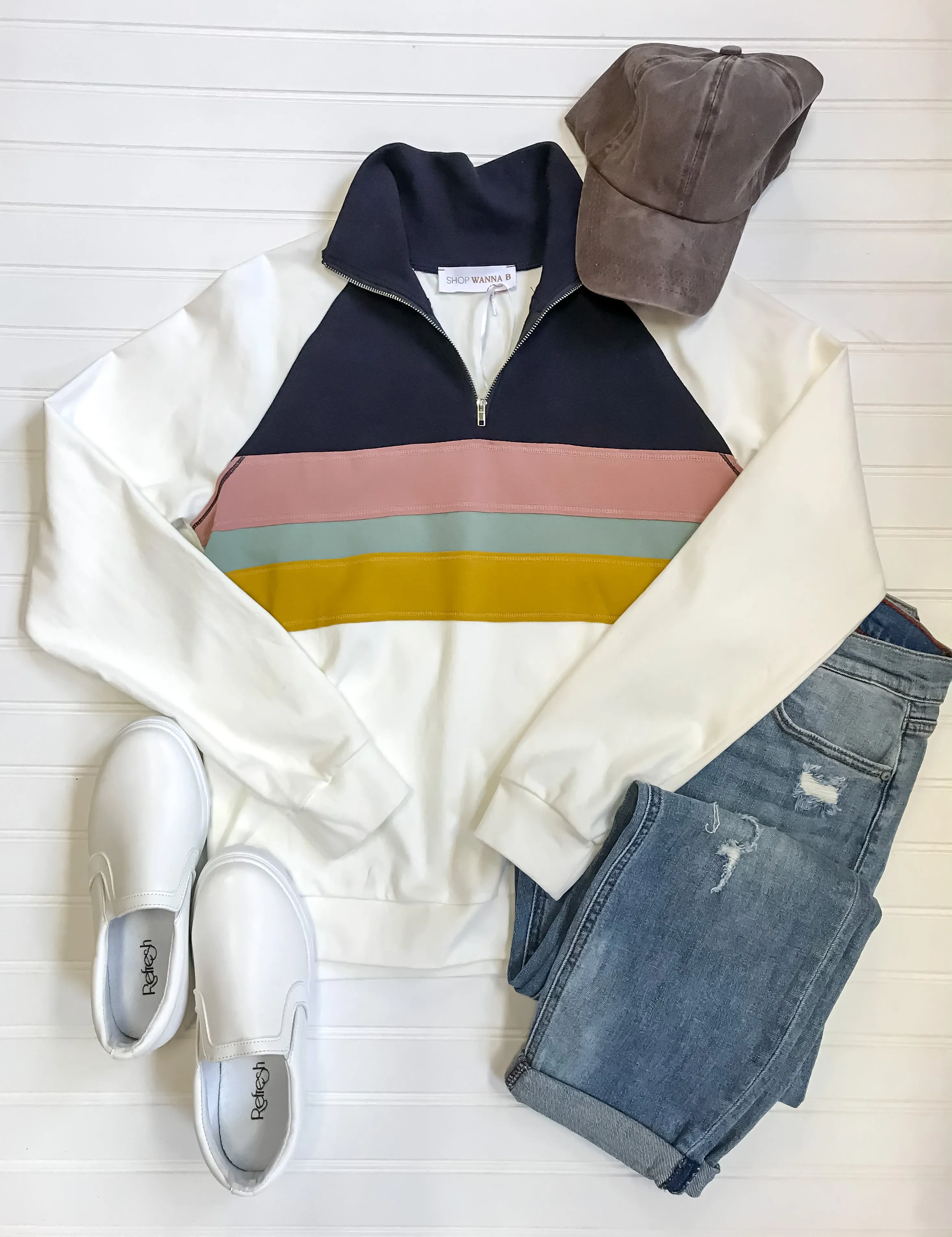 Contrast Pullover