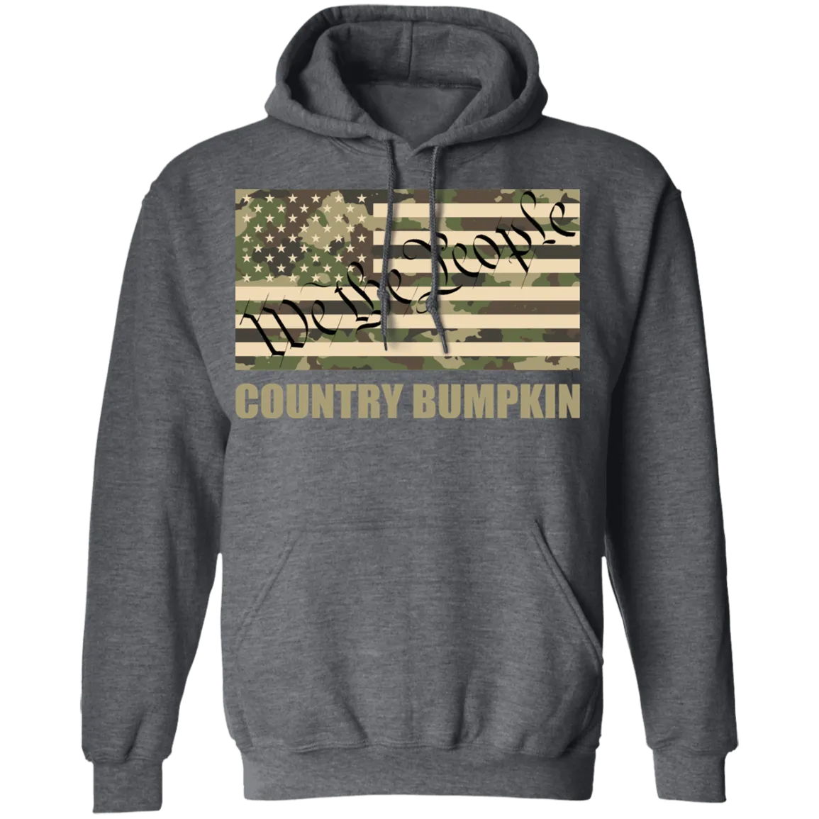 Country Bumpkin "We The People" Camo Flag Pullover Hoodie