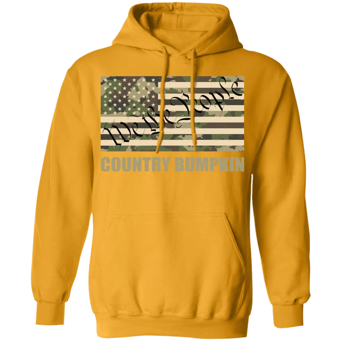 Country Bumpkin "We The People" Camo Flag Pullover Hoodie