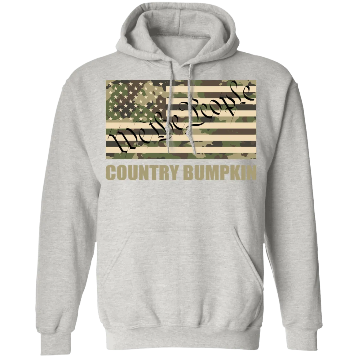 Country Bumpkin "We The People" Camo Flag Pullover Hoodie