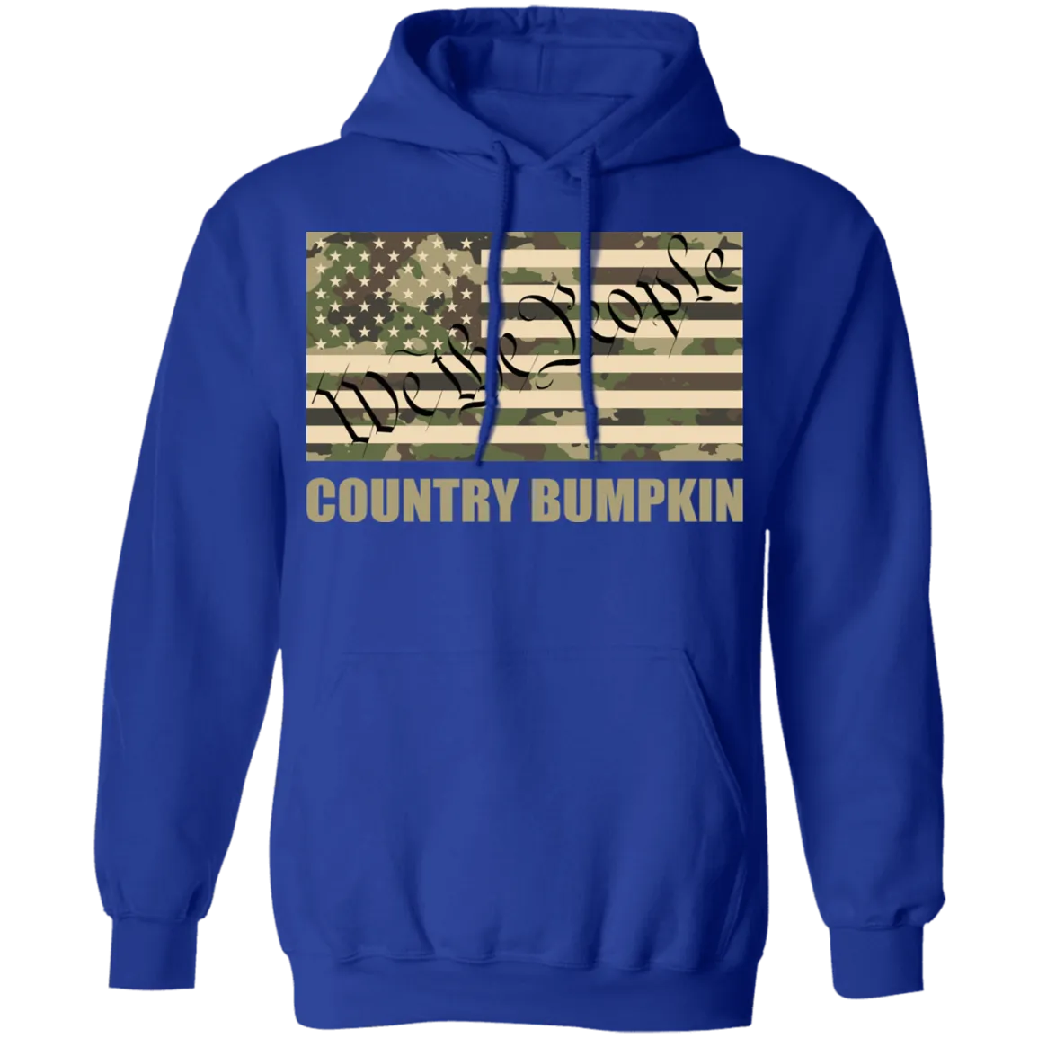 Country Bumpkin "We The People" Camo Flag Pullover Hoodie