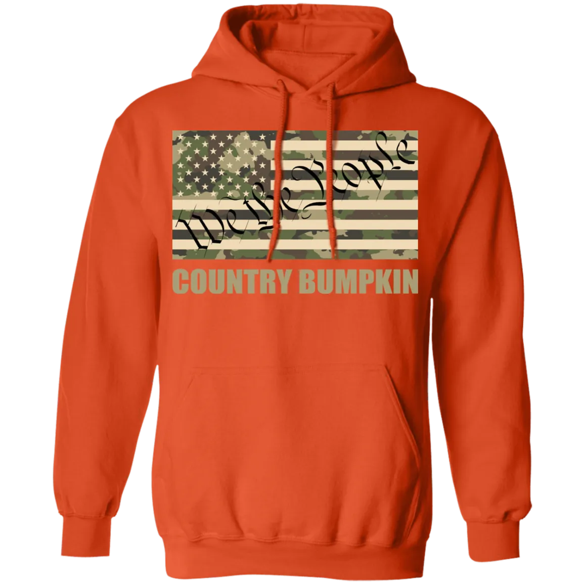 Country Bumpkin "We The People" Camo Flag Pullover Hoodie