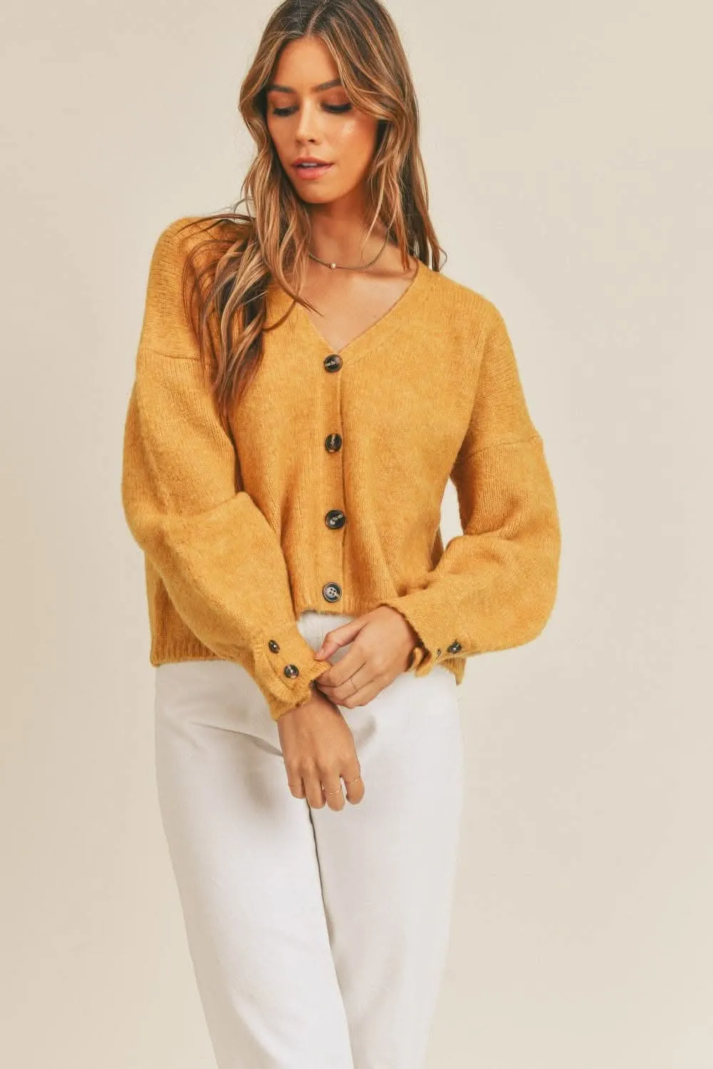 Cozy long sleeve cardigan for stylish layering