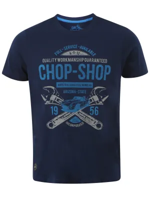Dissident Chop Shop blue t-shirt