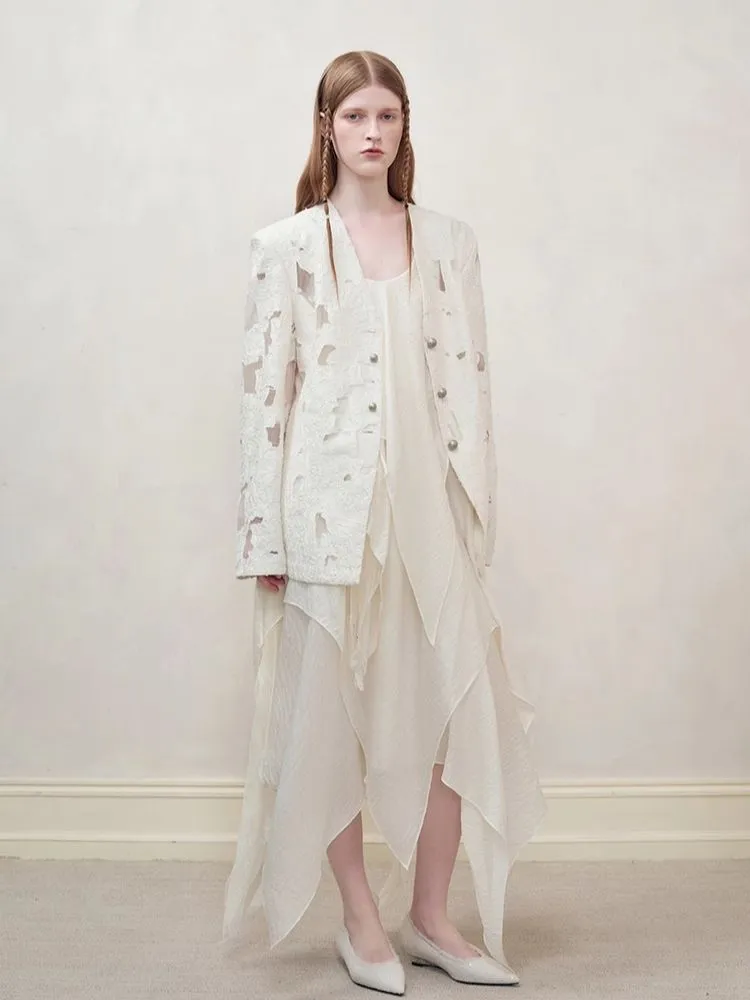 Distressed Arctic Blazer