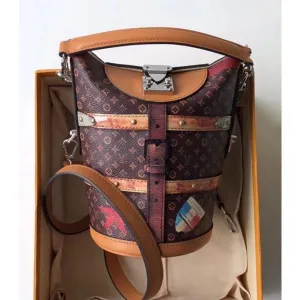 Duffle Top Handle Bucket Bag M52276 Monogram Canvas 2018