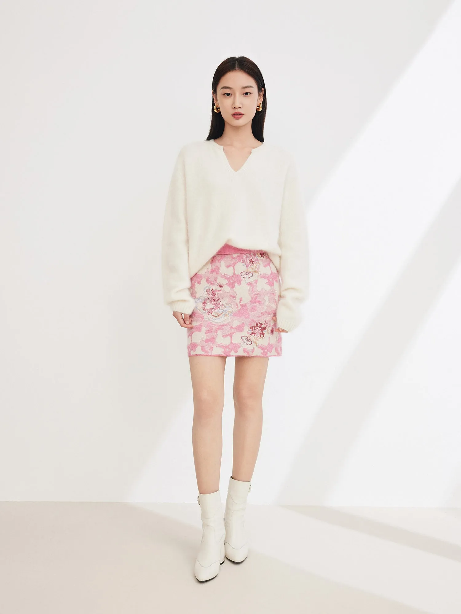 EP YAYING High-waisted Short Skirt