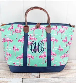 Flamingo Dance Large Weekender with Shoulder Strap