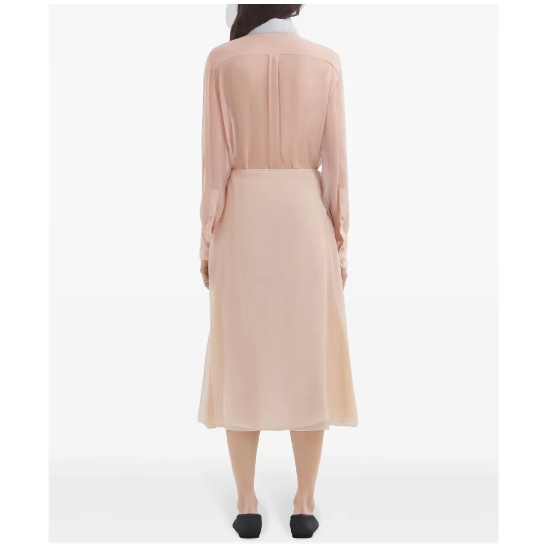 FLORAL TULLE SILK SKIRT
