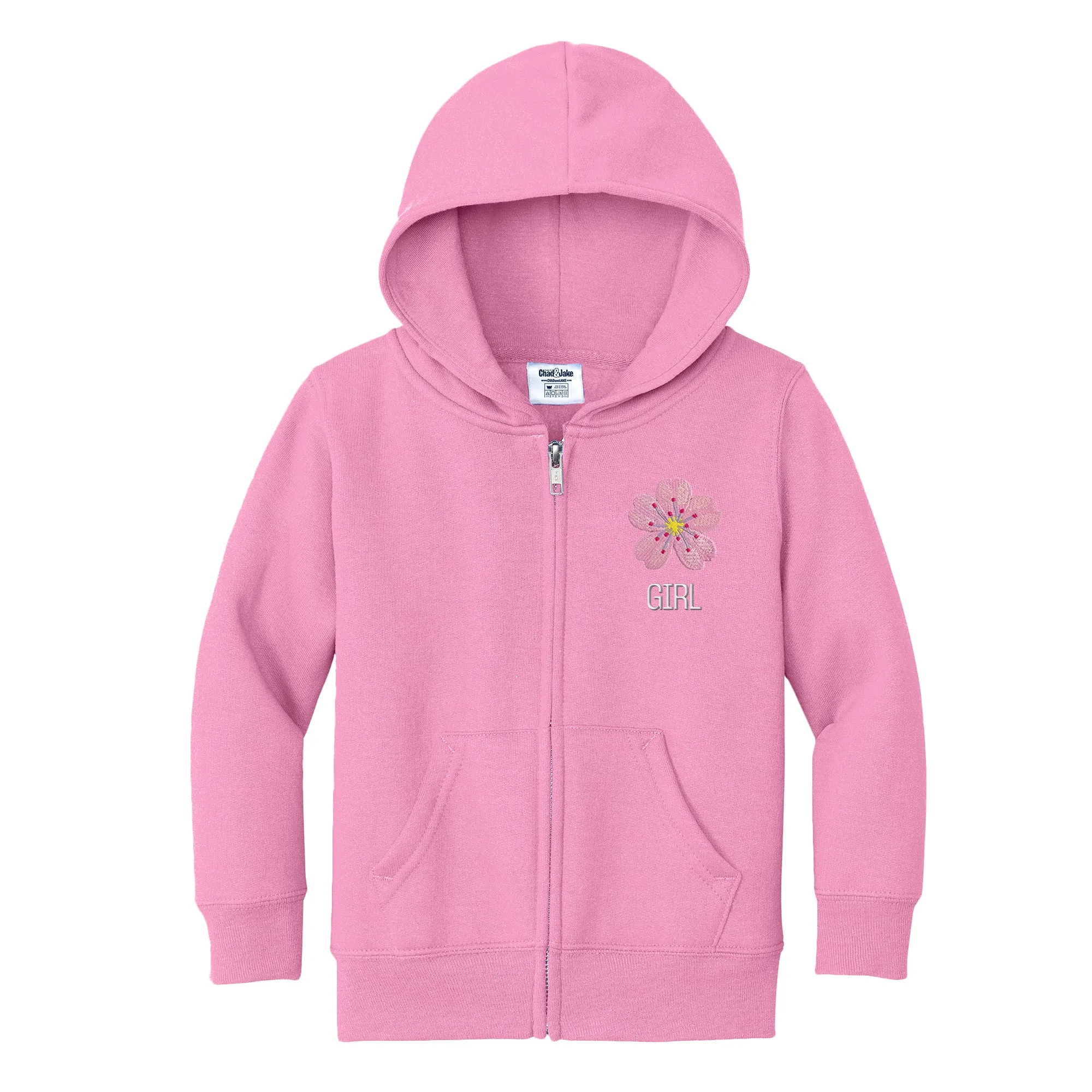 Flower Girl Emoji Full Zip Sweatshirt
