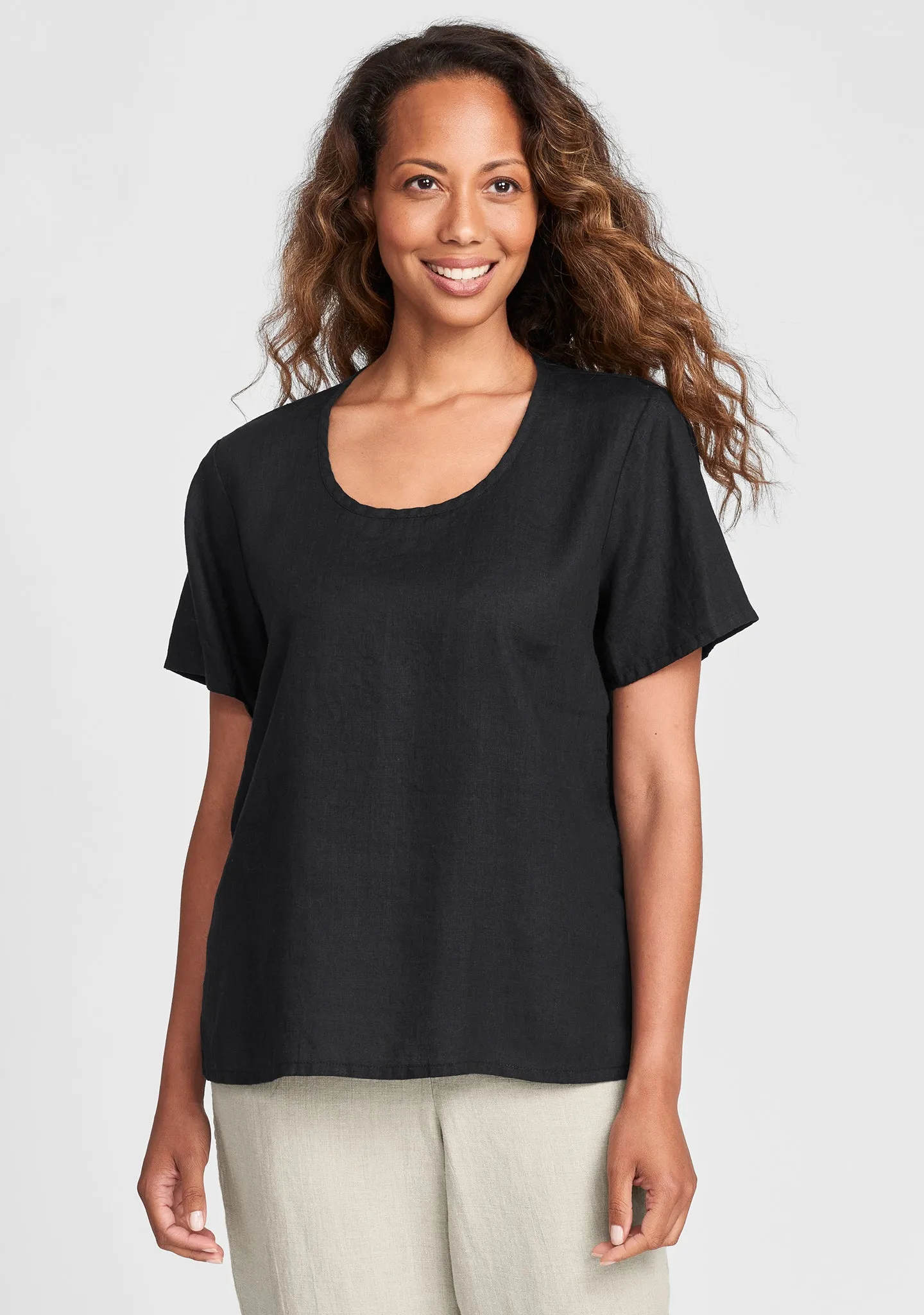 Fundamental Tee - Linen T Shirt - FINAL SALE