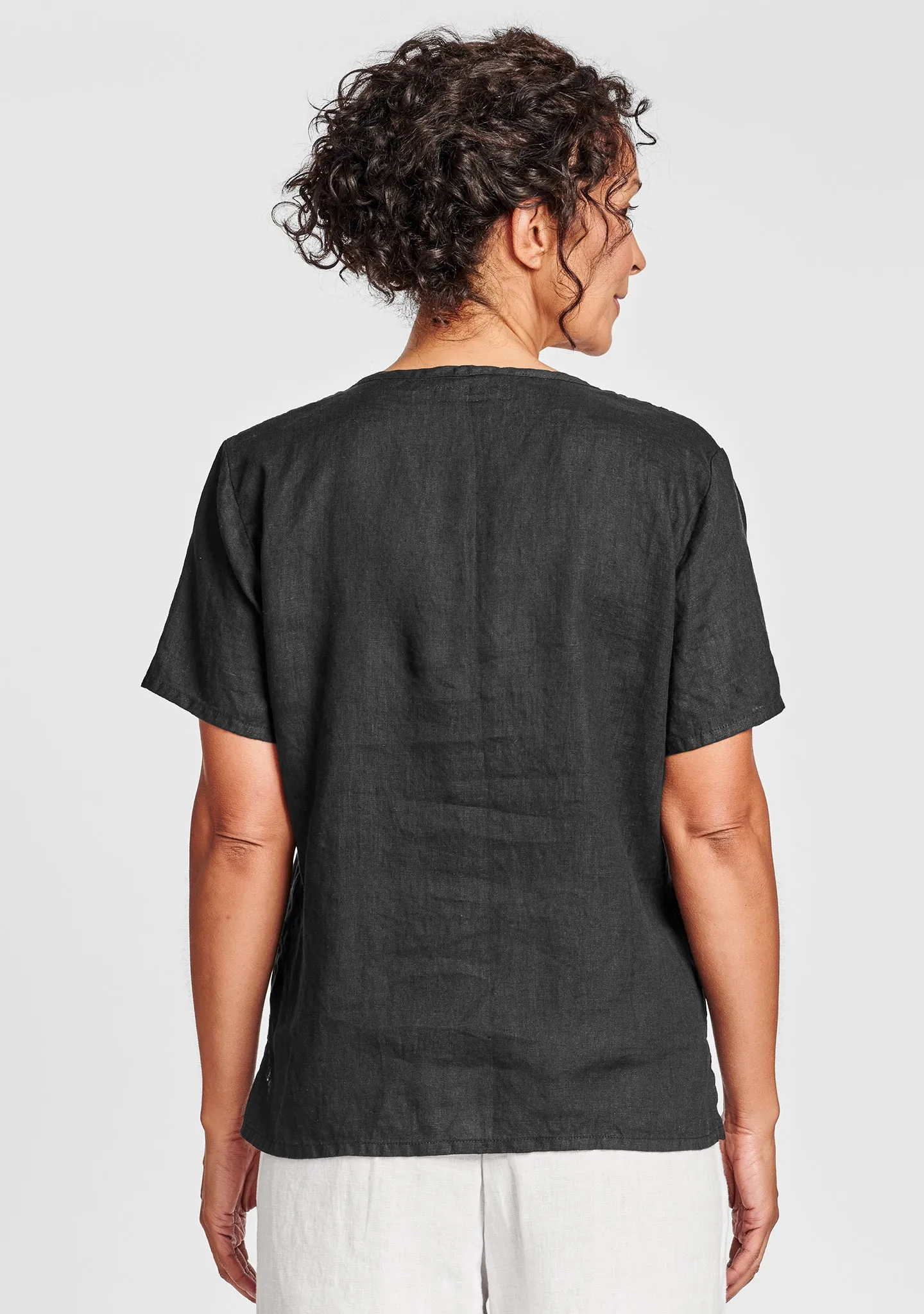 Fundamental Tee - Linen T Shirt - FINAL SALE