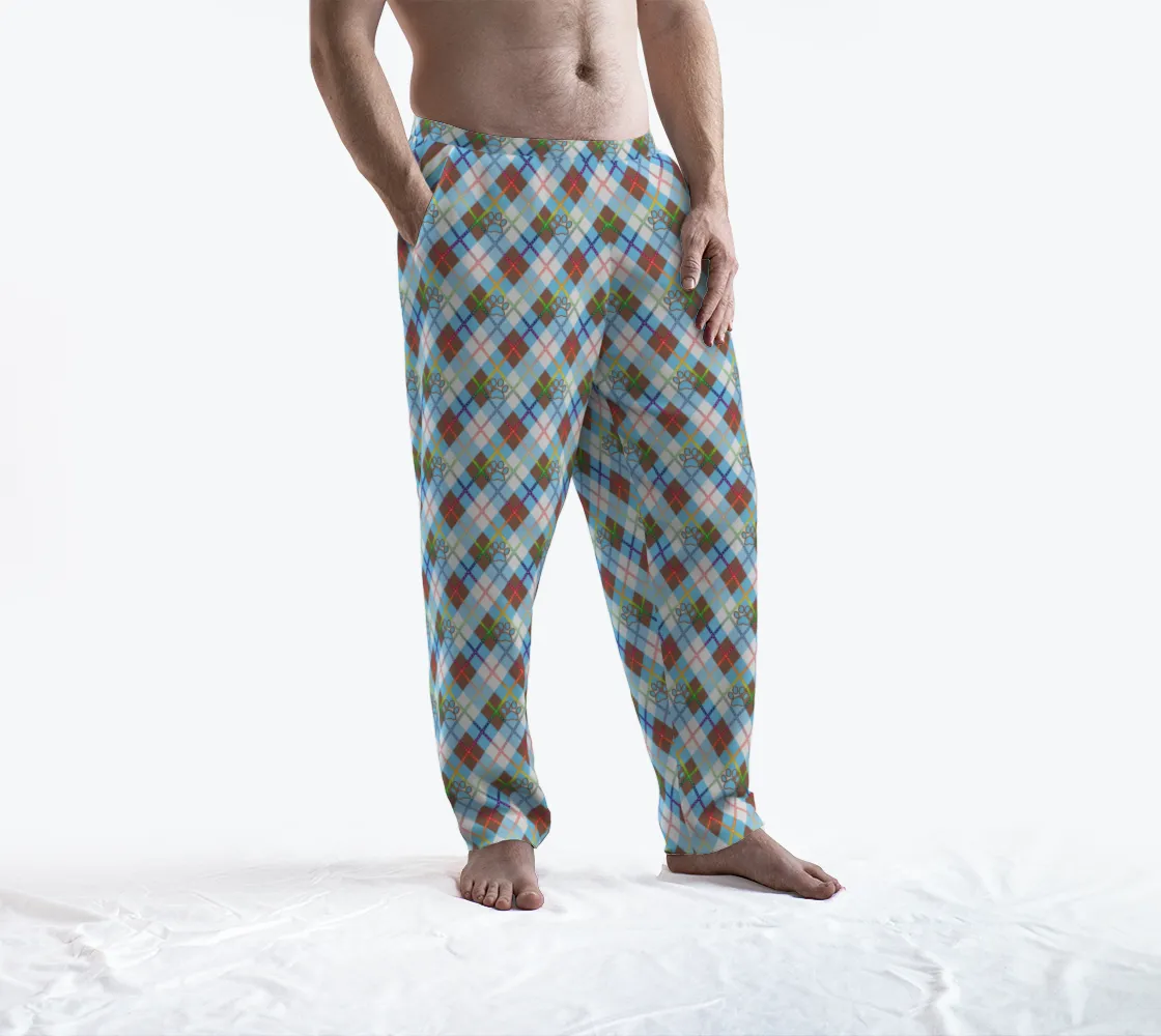 Furry LGBTQ Solid Argyle Lounge Pants