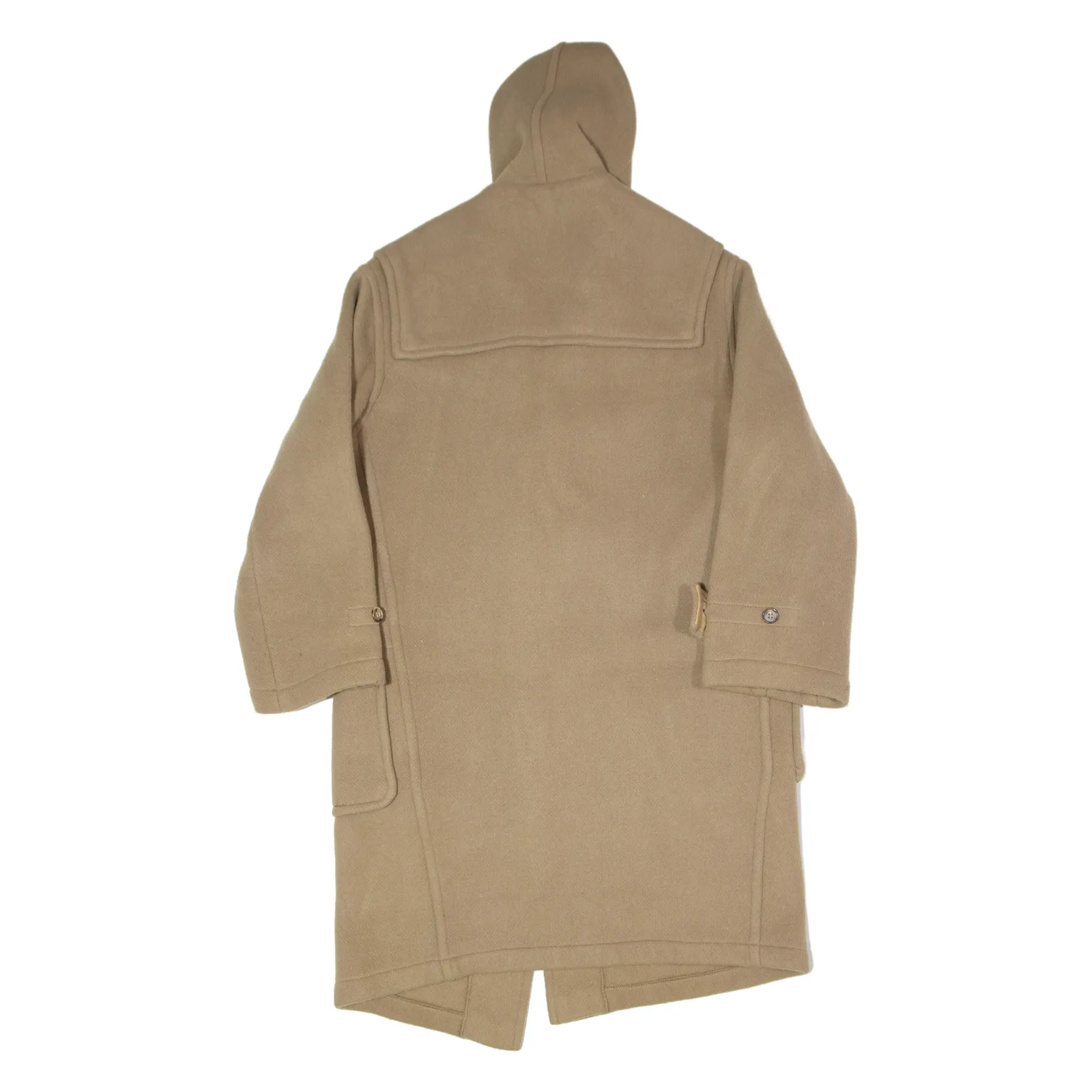 GLOVERALL Mens Duffle Coat Beige Wool XS