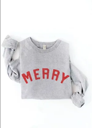 Gray Merry Sweatshirt