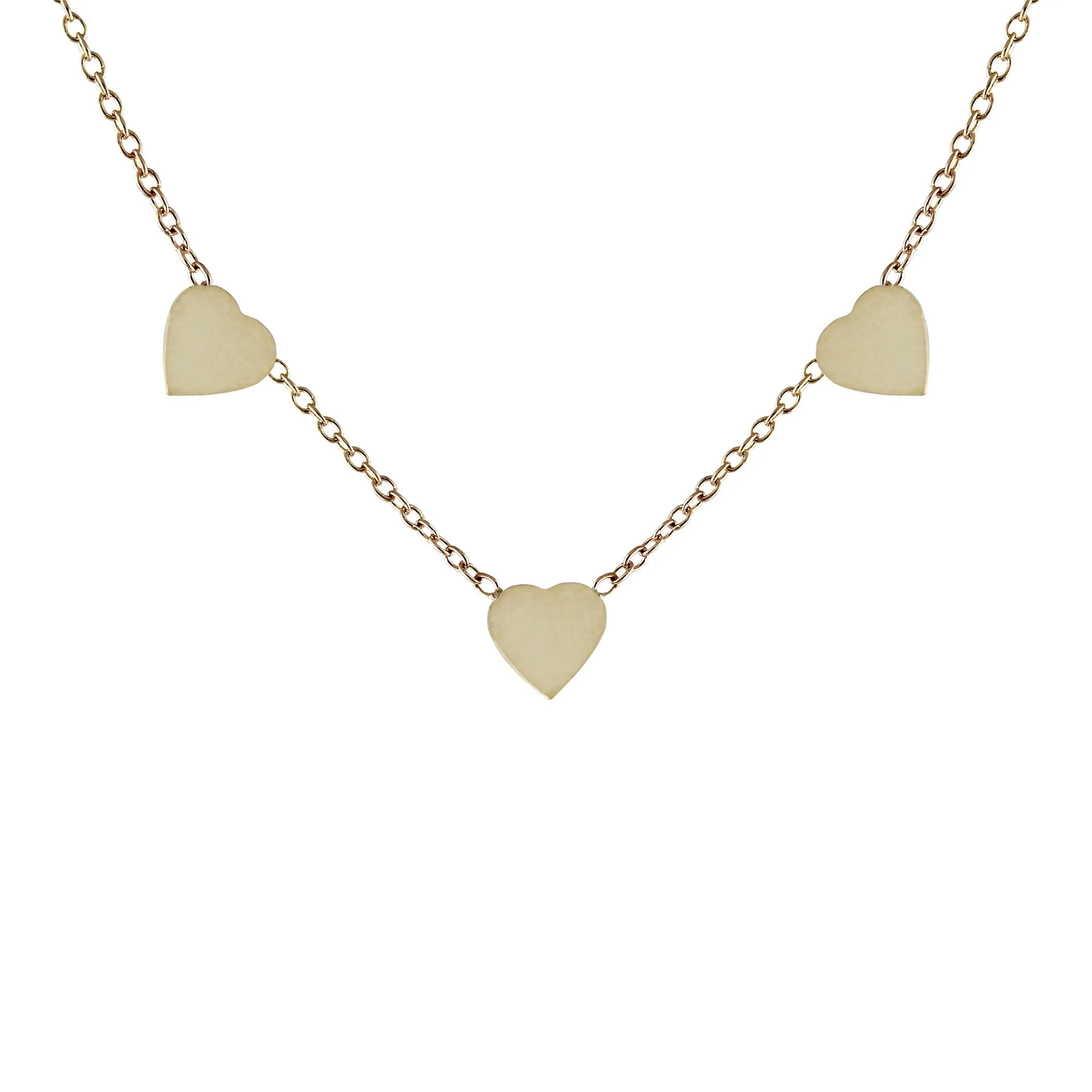 HEART TRIO NECKLACE