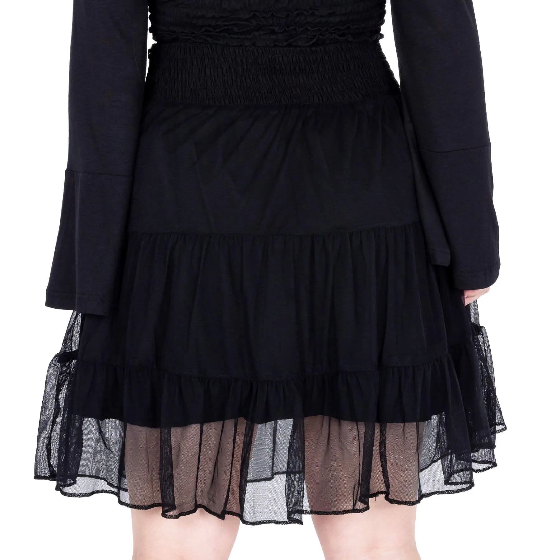 Heartless Arhana Skirt with Spiderweb Feature Waistband