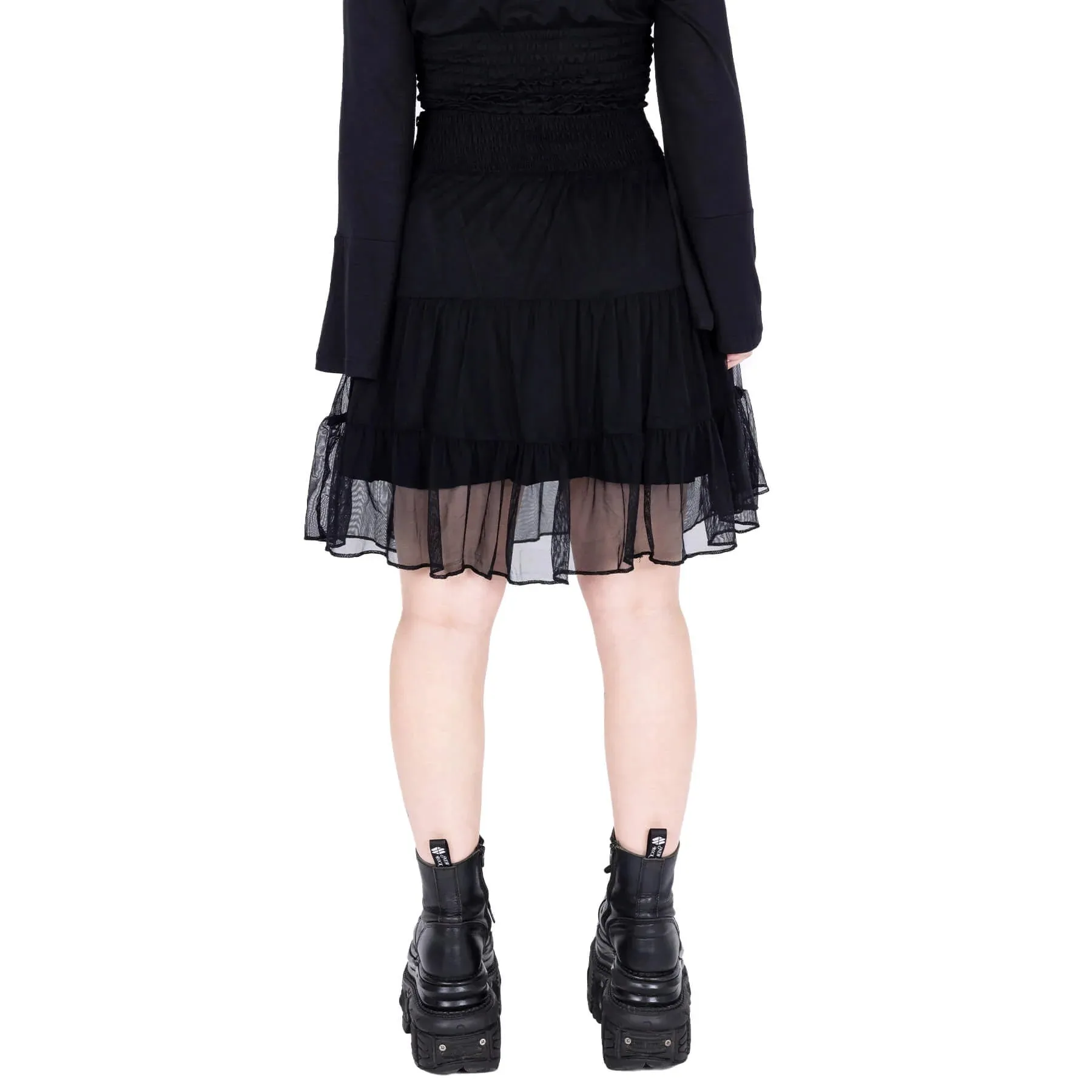 Heartless Arhana Skirt with Spiderweb Feature Waistband