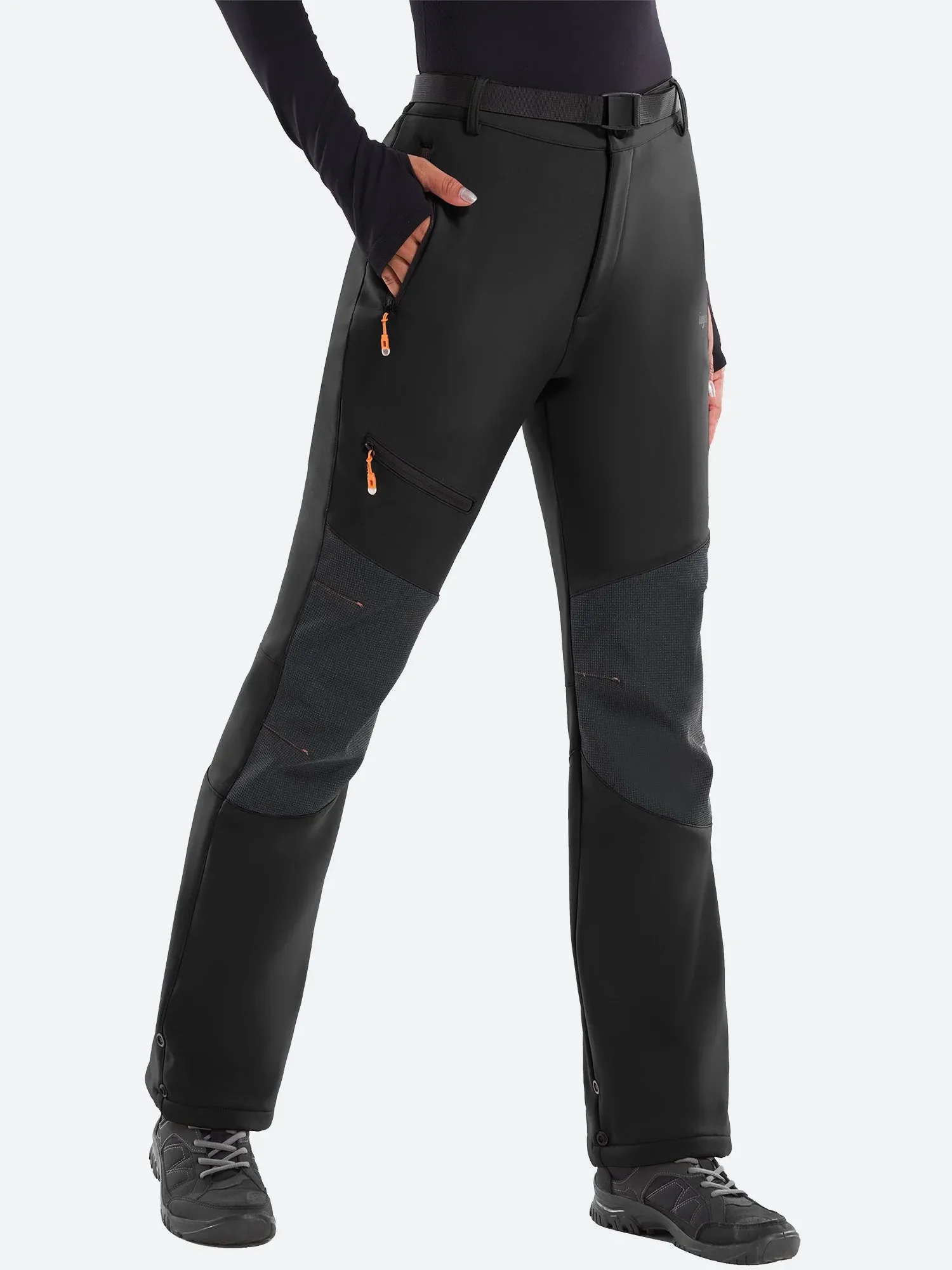 IUGA Waterproof Insulated Softshell Winter Fleece Lined Snow Pants