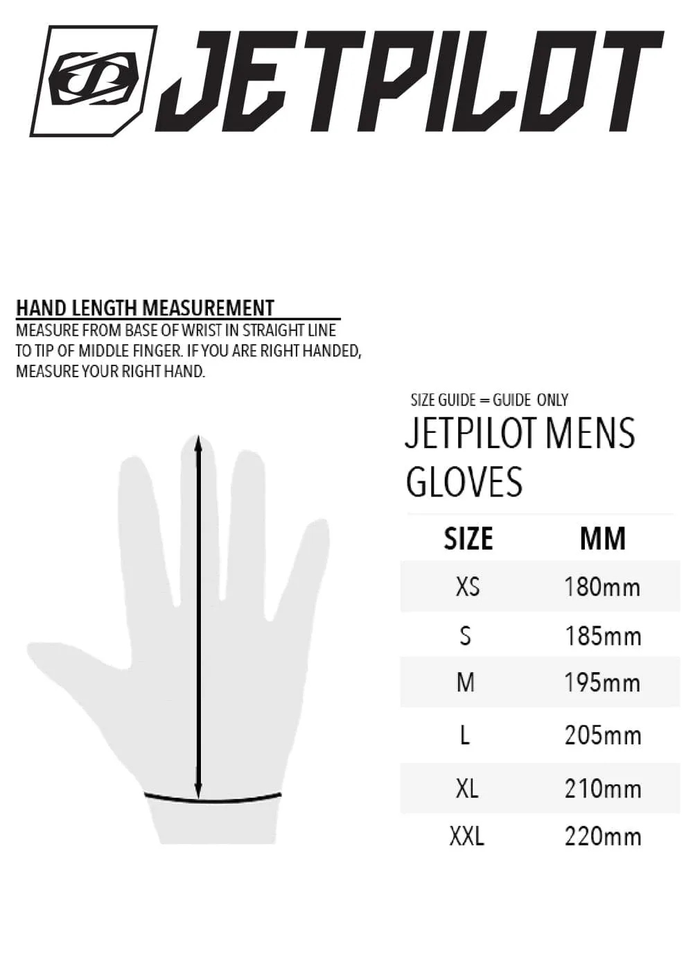 JetPilot L.R.E. THERMO FULL FINGER GLOVE