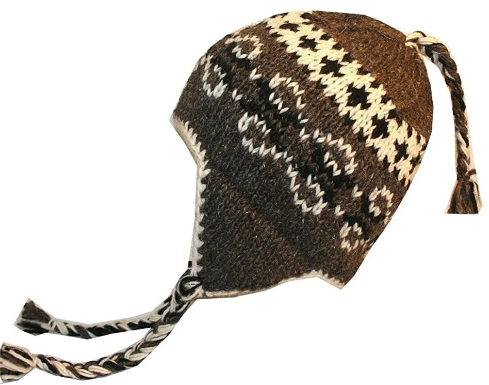 Knit Wool Fleece lined Warm Winter Beanie Hat