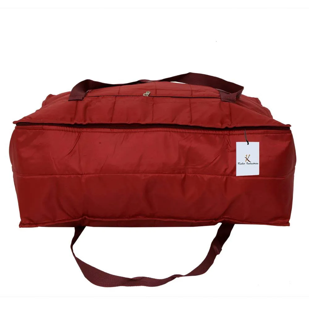 Kuber Industries Fabric 73 cms Maroon Travel Duffle (TRAVEL06435)