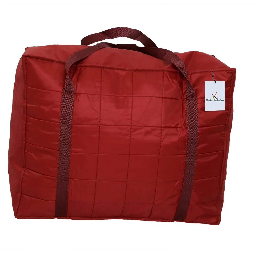 Kuber Industries Fabric 73 cms Maroon Travel Duffle (TRAVEL06435)