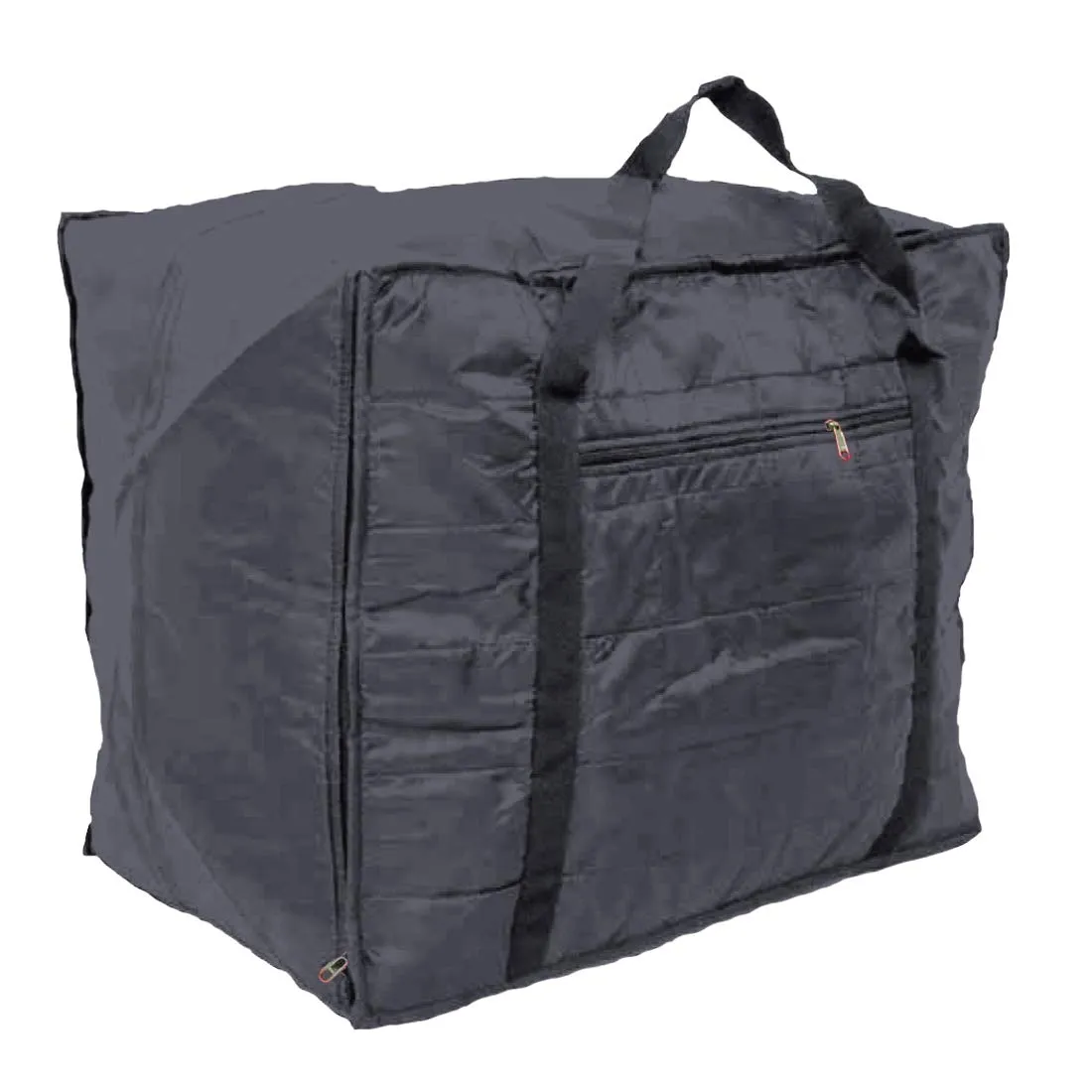 Kuber Industries Parachute 2 Pieces Jumbo Attachi Bag Travel Handbag Storage Carrying Bag, Blanket Cover, Duffle, Travel Multi-Purpose Bag (Grey & Blue) CTKTC134701