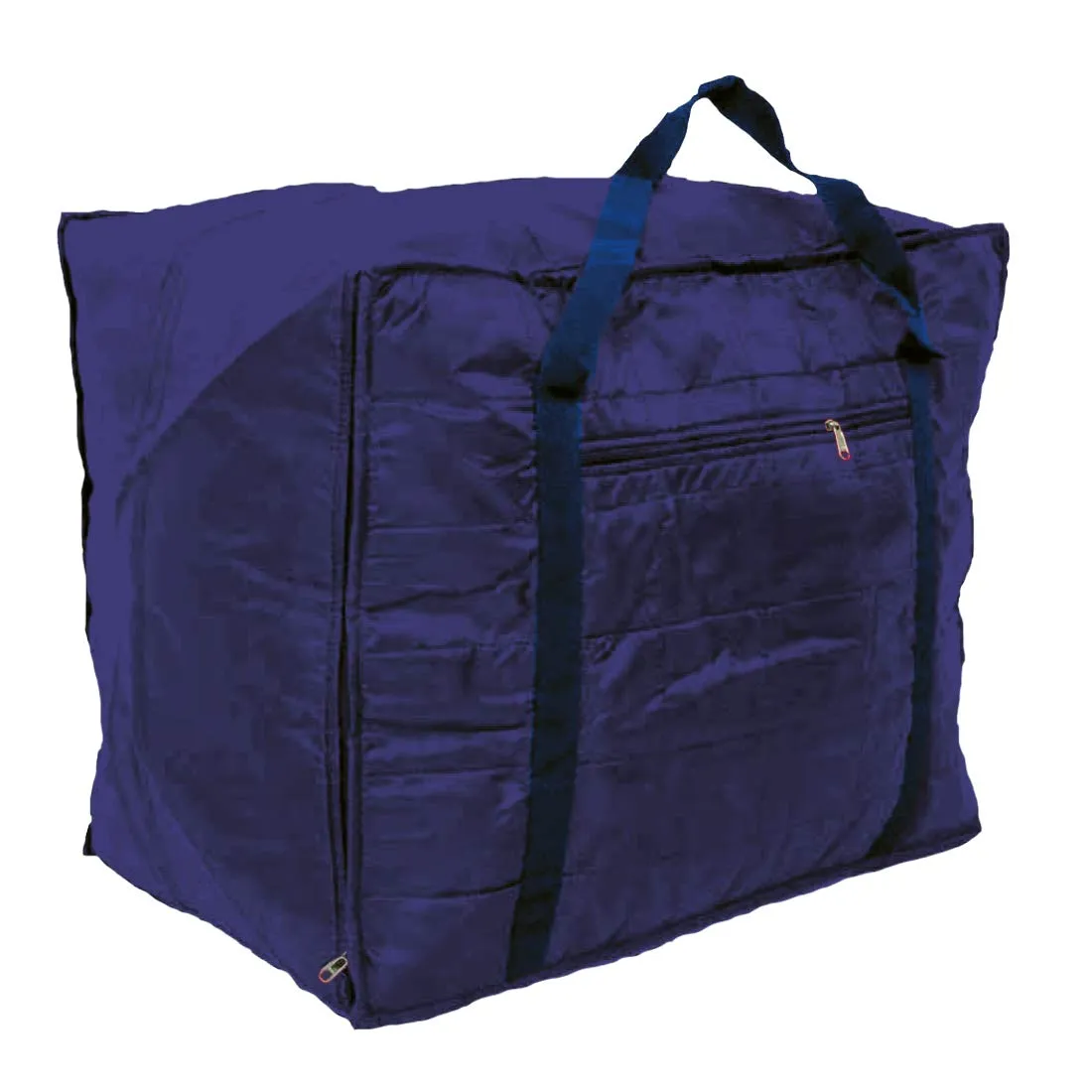 Kuber Industries Parachute 2 Pieces Jumbo Attachi Bag Travel Handbag Storage Carrying Bag, Blanket Cover, Duffle, Travel Multi-Purpose Bag (Grey & Blue) CTKTC134701