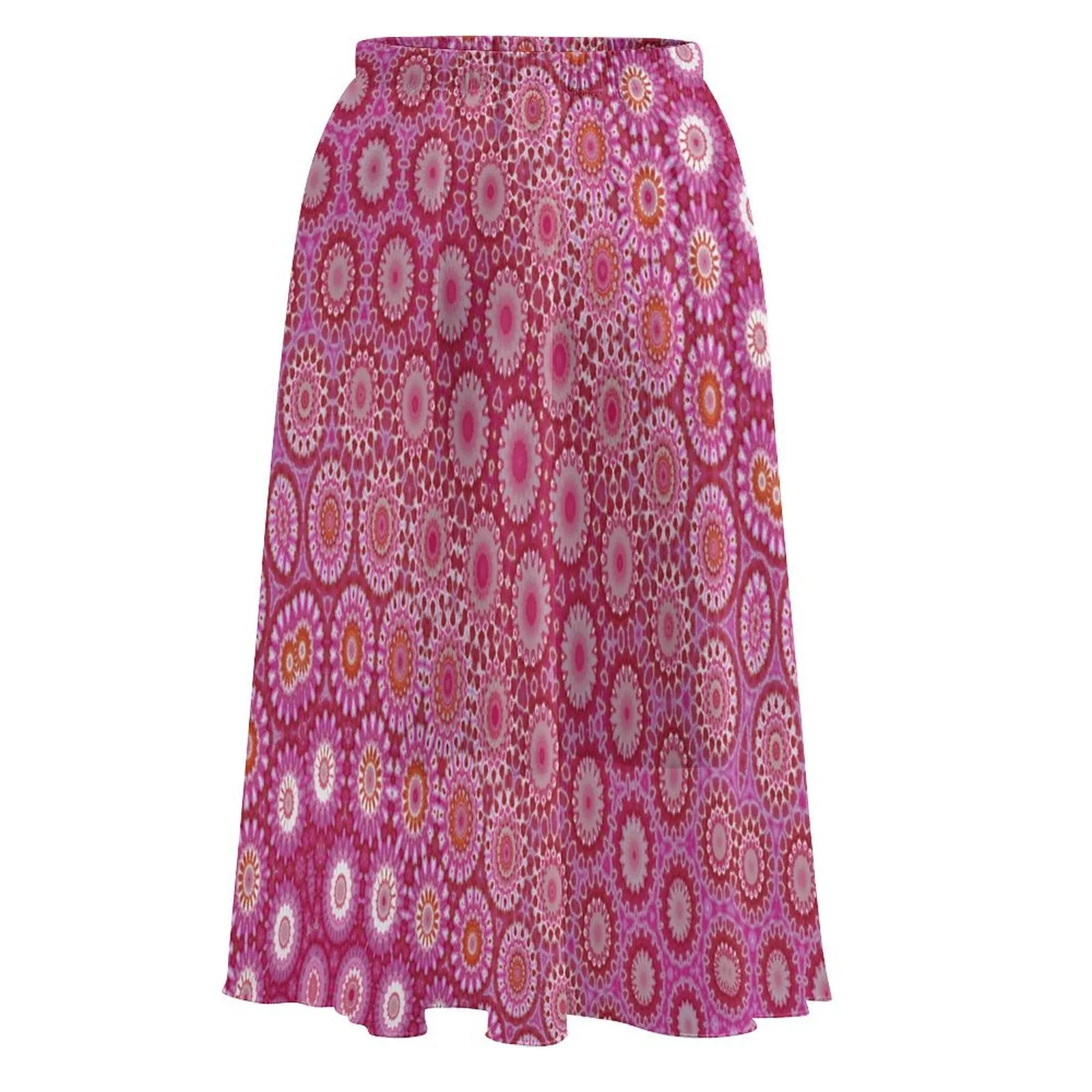 Layered Chiffon Skirt Raspberry Swirl