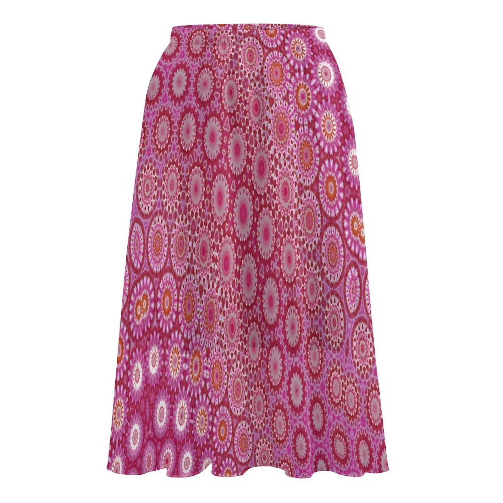 Layered Chiffon Skirt Raspberry Swirl
