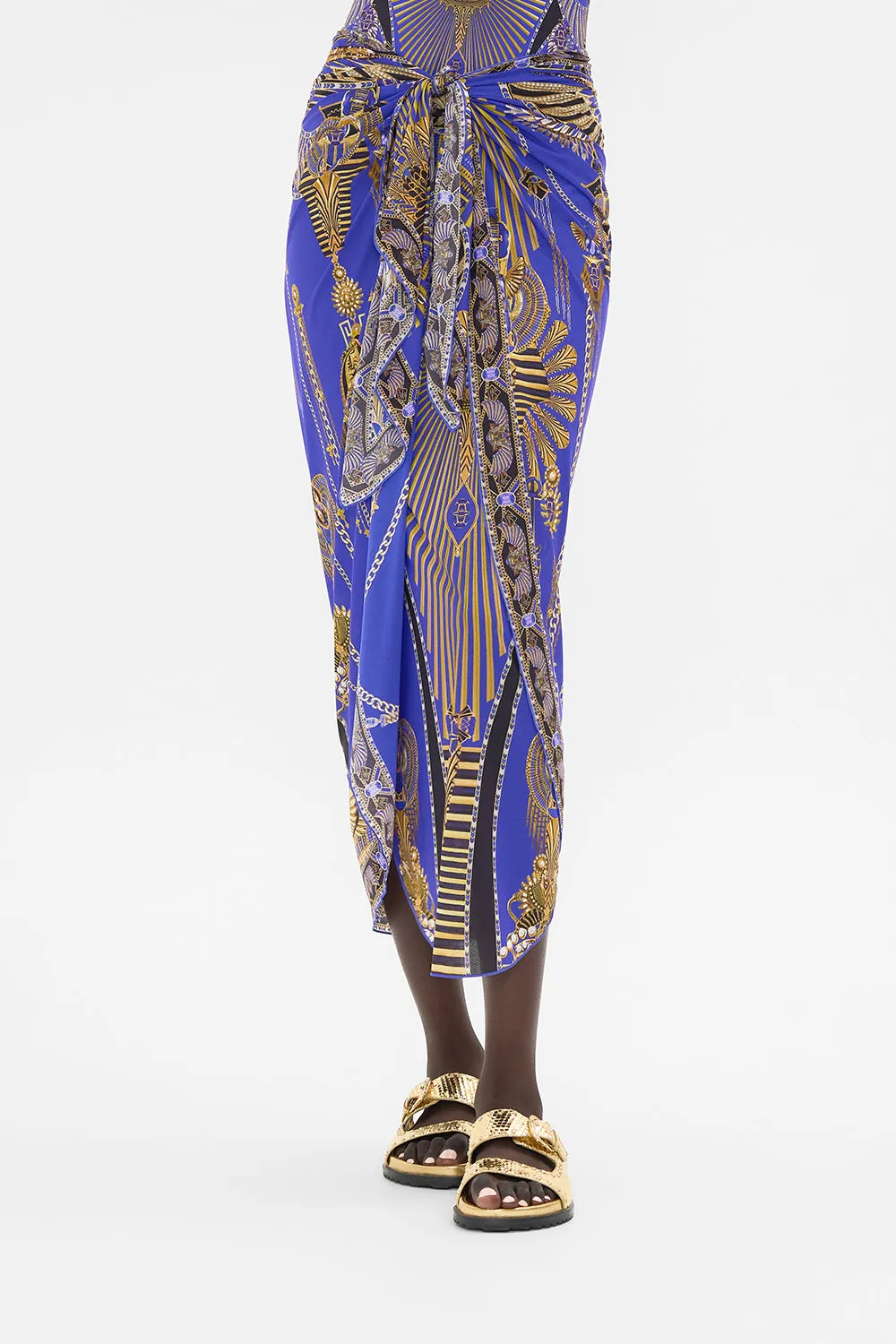 LAYERED LONG SARONG WITH FRONT TIE MY FAIR PHARAOH