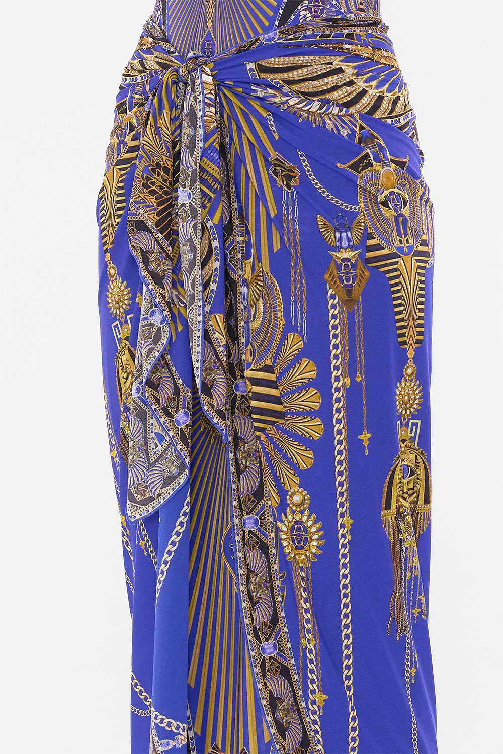 LAYERED LONG SARONG WITH FRONT TIE MY FAIR PHARAOH