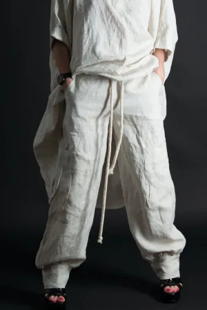 Linen Harem Loose Pants ANITA