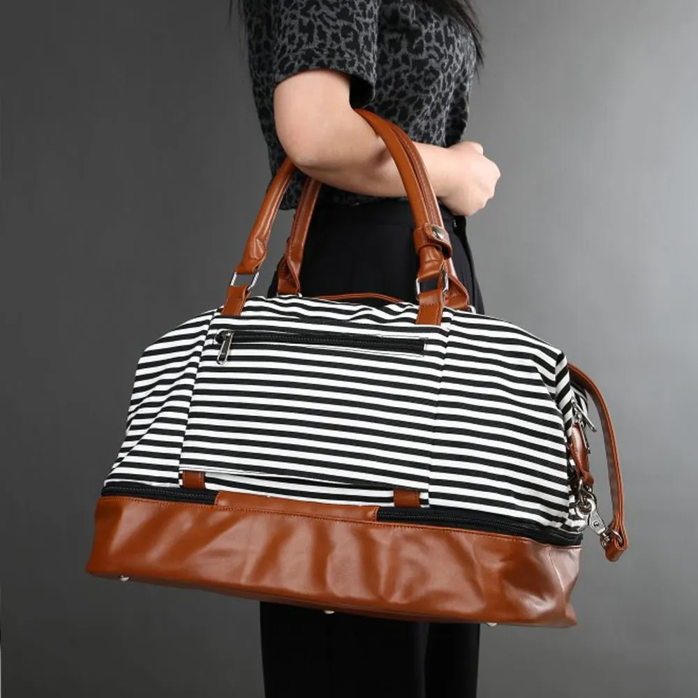 Luxy Moon Canvas Weekend Duffle Bag Womens