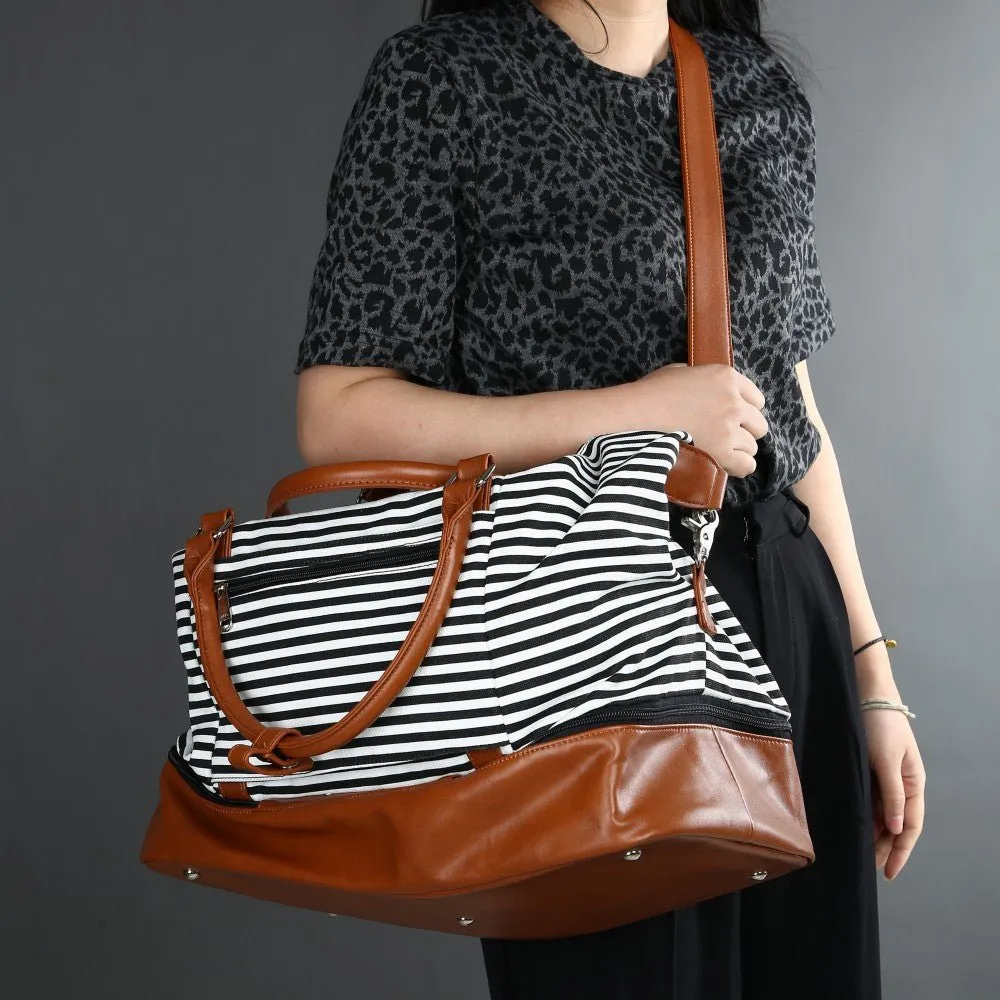 Luxy Moon Canvas Weekend Duffle Bag Womens